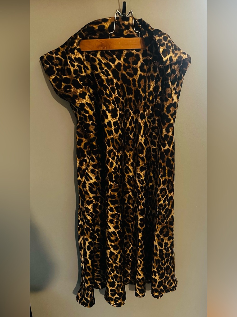 Leopard Print Women’s Midi Skirt